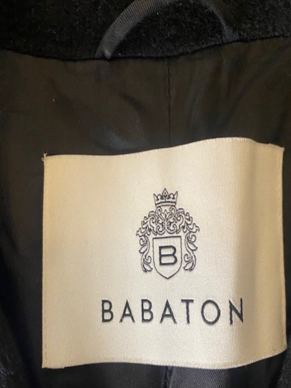 Babaton Montage Coat Black Small Camel Hair & Virgin Wool Wrap Belted - Picture 8 of 16